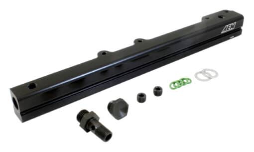 AEM - High Volume Fuel Rail Black Honda D16Y7 & D16Y8 - 25-109BK