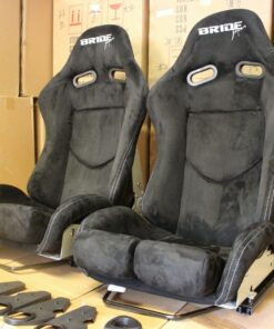 2x Bride Seat stradia lowmax Fiberglass Fullblack Alcantara with Internaltional 185101975149 1