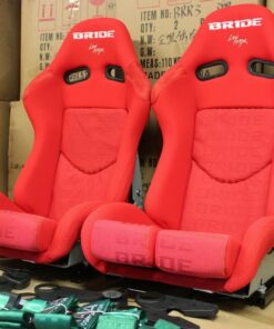 2x Bride Seat stradia lowmax Large Black Fiberglass Red ADR with International 185472865219 1