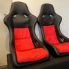 2x Crank Motorsport Podium PositionRed Recaro Pole Car Racing Sport seat 185148451359 1