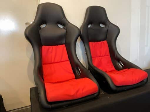 2x Crank Motorsport Podium PositionRed Recaro Pole Car Racing Sport seat 185148451359 1