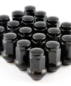 black capped wheel nuts large