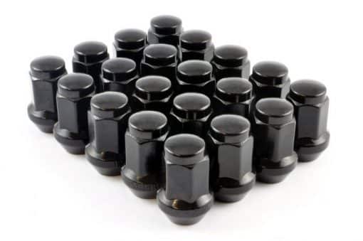 black capped wheel nuts large