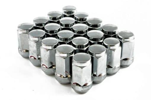 chrome capped wheel nuts large
